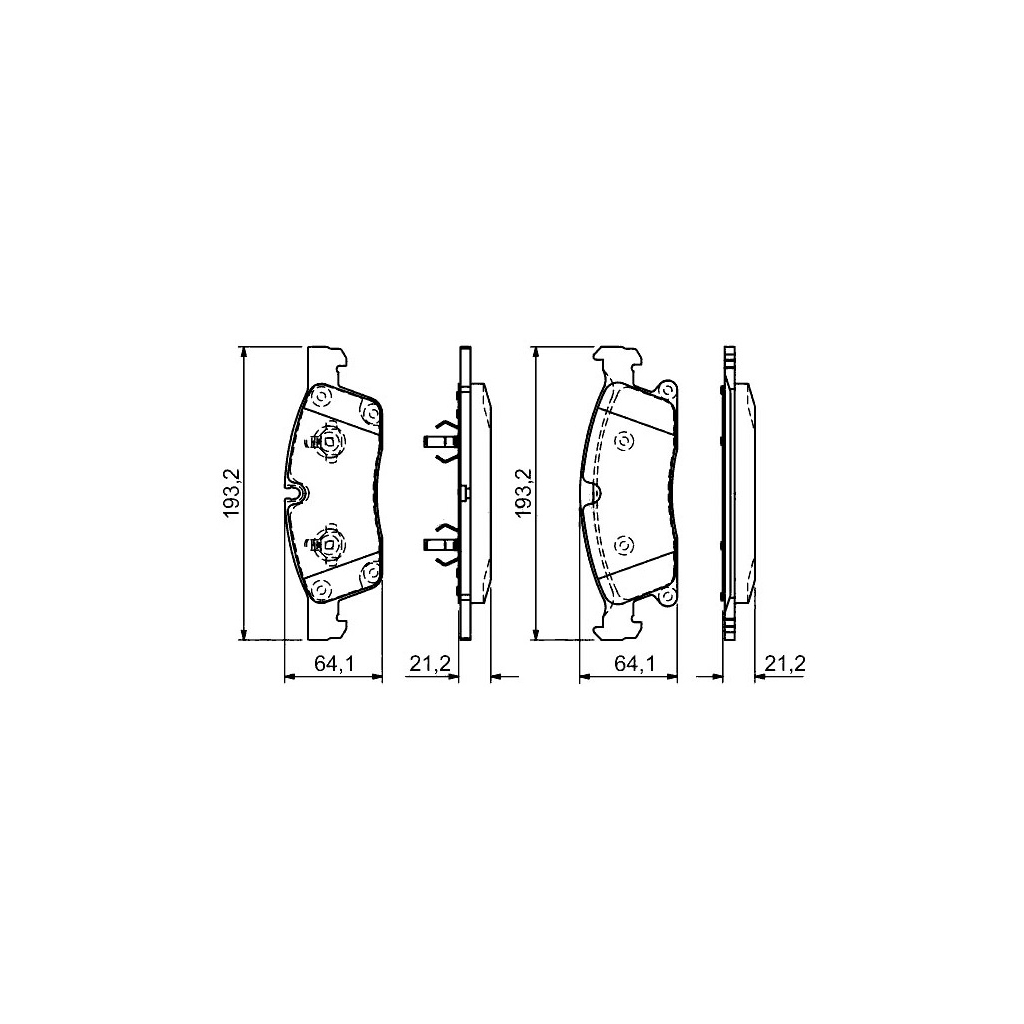Гальмівні колодки Bosch 0 986 494 672 - зображення 1
