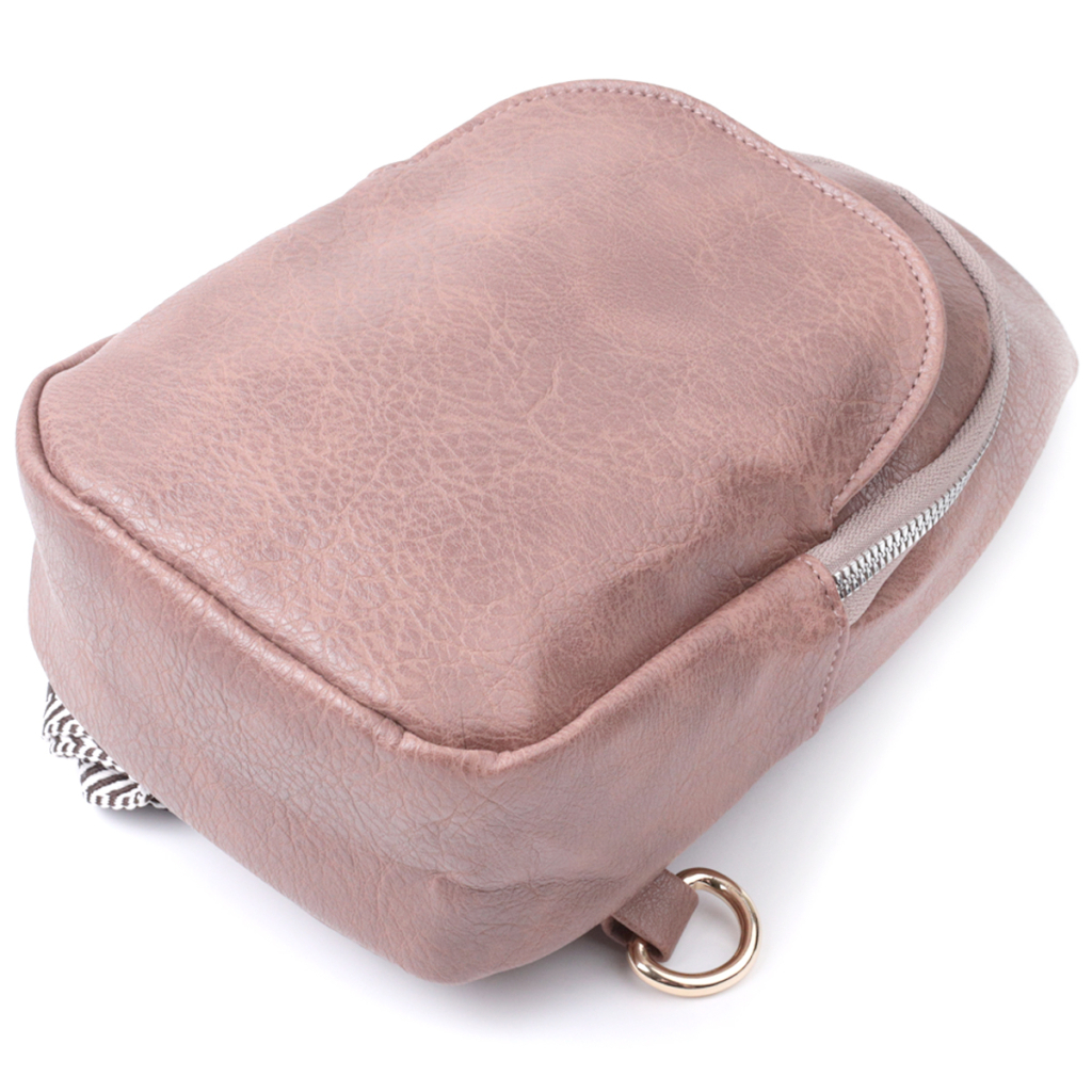 Сумка Vintage Компактна жіноча через плече з екошкіри Коричнева (22778) - зображення 5