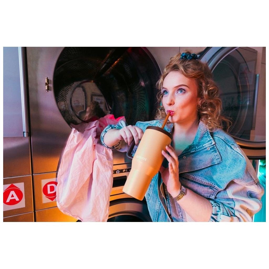 Термокружка Kambukka Rio Almond Dream 950 мл Бежева з коричневим (11-08001) - зображення 9