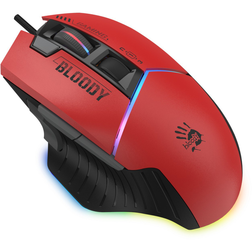 Мишка A4Tech Bloody W95 Max RGB Activated USB Sports Red (4711421985581) - зображення 3