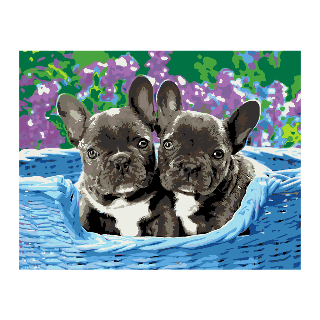 Картина по номерам Rosa Star Цуценята 35х45 см (4823098525141) - зображення 1