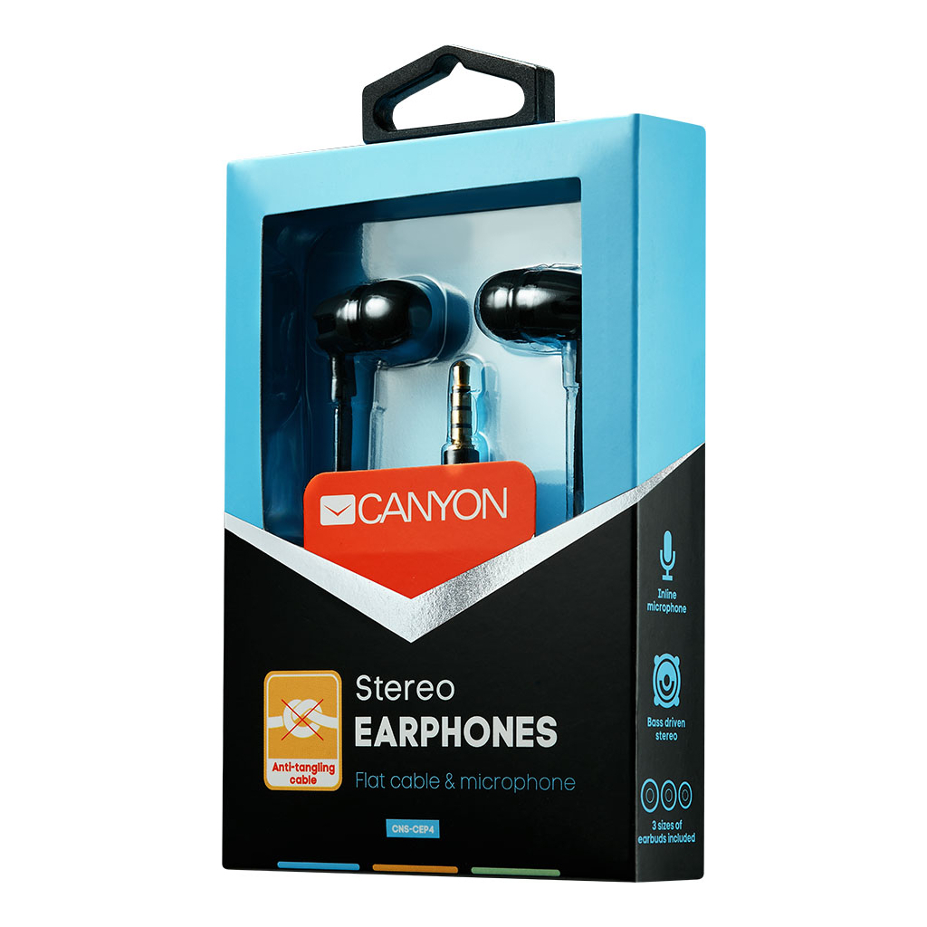 Навушники Canyon Black (CNS-CEP4B) - зображення 4