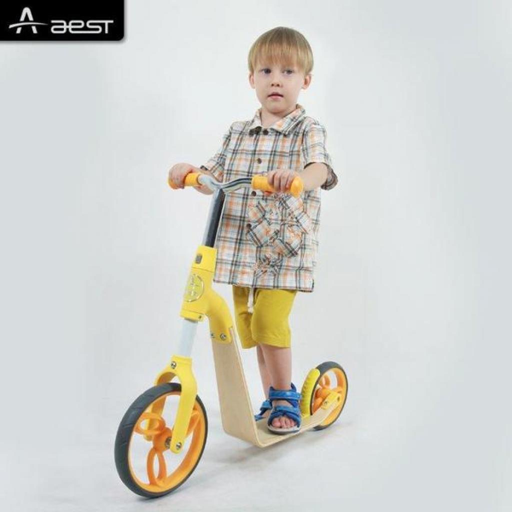 Самокат AEST Біговел Sport B01 Yellow 2 in 1 (B01-Yellow) - зображення 7