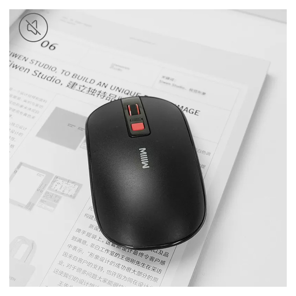 Мишка Xiaomi MiiiW Lite Wireless/Bluetooth Black (MW23M21 Black) - зображення 4