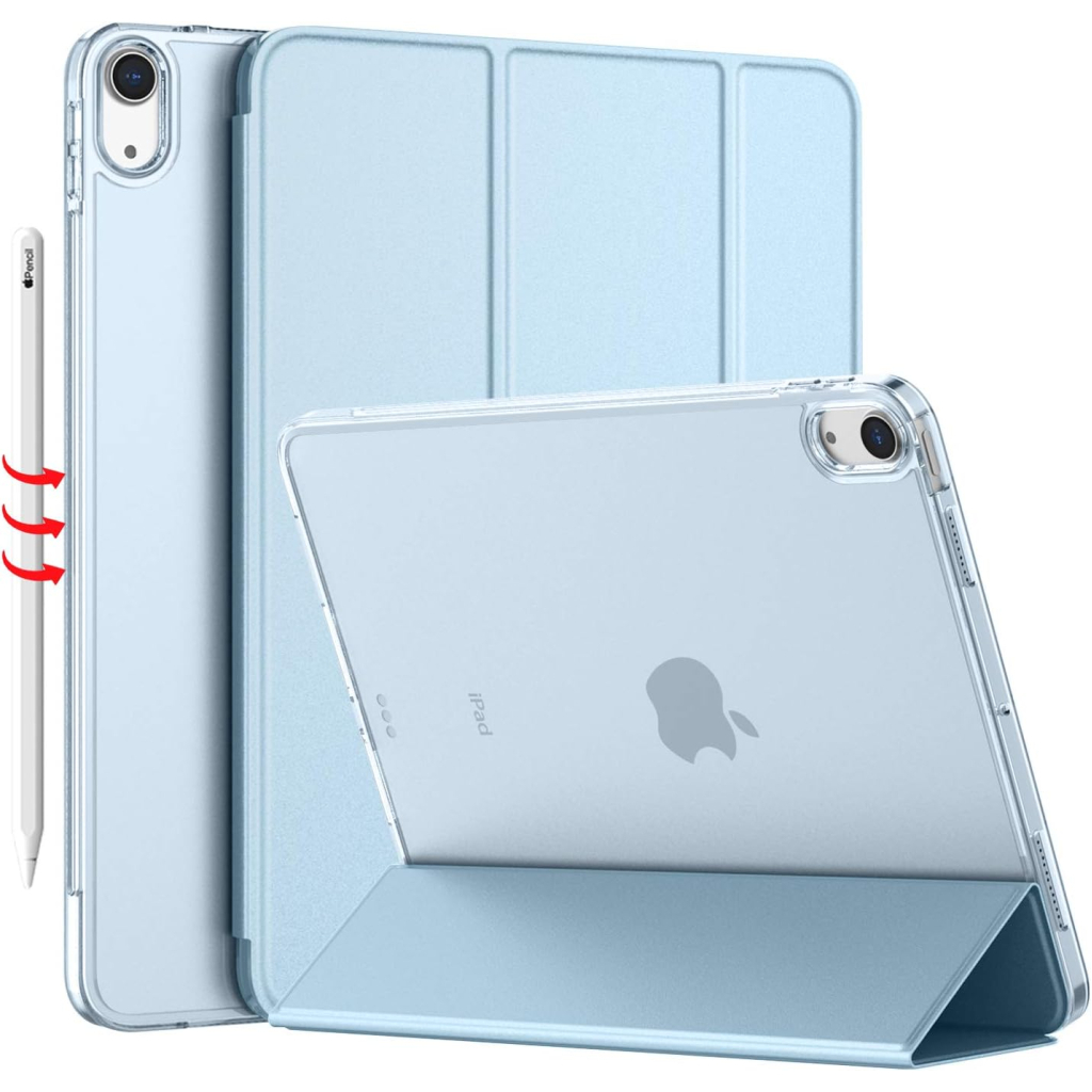 Чохол до планшета BeCover Tri Fold Hard Apple iPad Air 5 (2022) 10.9" Light Blue (709663) - зображення 2