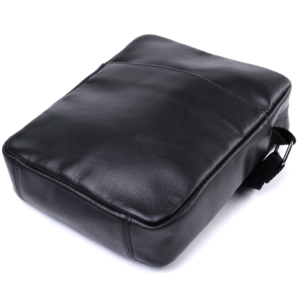 Сумка Shvigel Через плече з натуральної шкіри Чорна (22849) - зображення 5