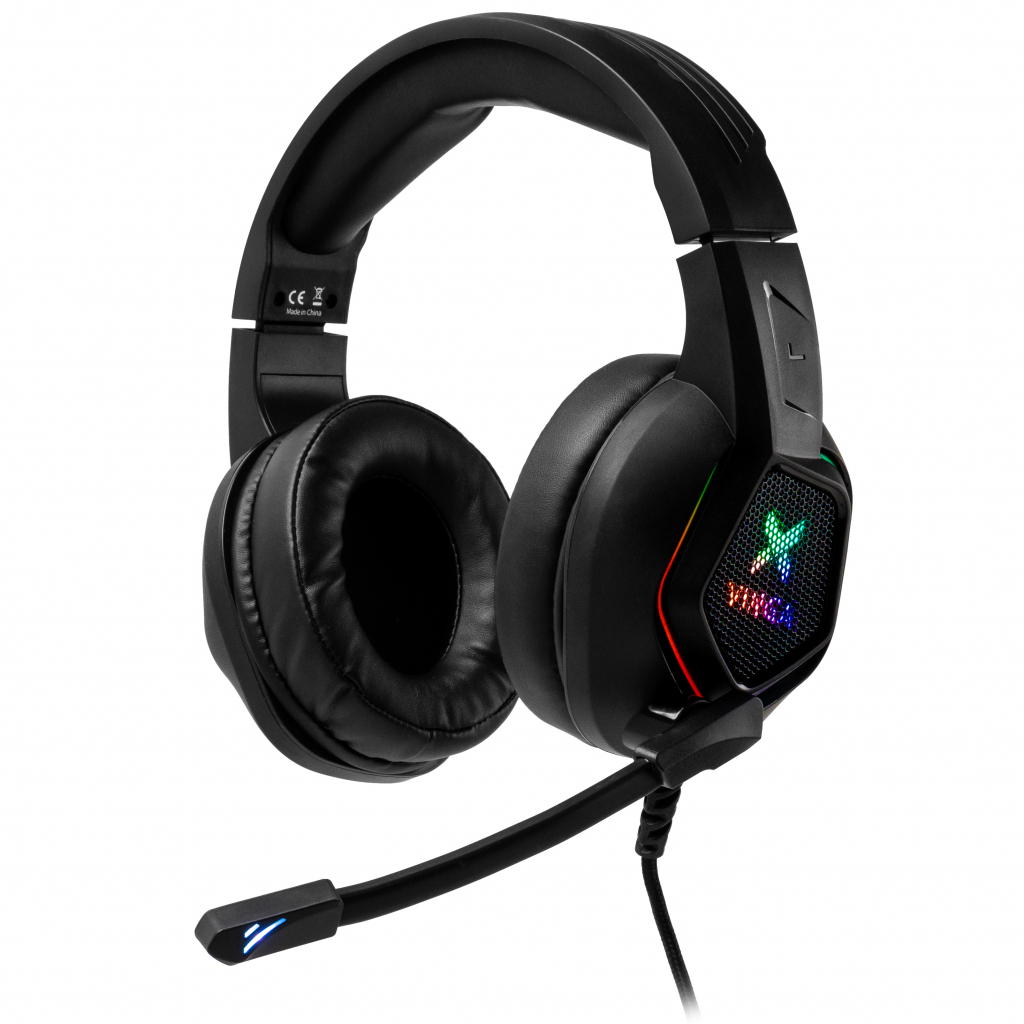 Навушники Vinga HSCU-160 Gaming LED Black (HSCU-160) - зображення 1