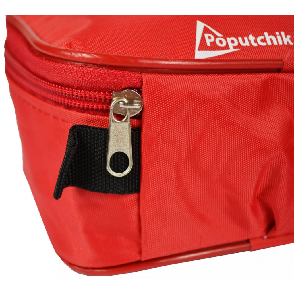 Автомобільна аптечка Poputchik "Євростандарт" згідно ТУ футляр м'який червоний (02-005-М) - зображення 3