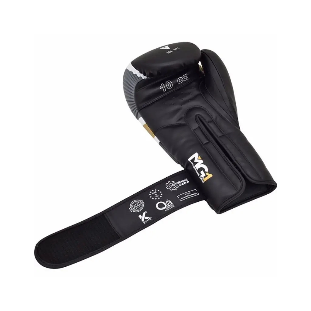 Боксерські рукавички RDX F7 Ego Black Golden 10 унцій (BGR-F7BGL-10oz) - зображення 4