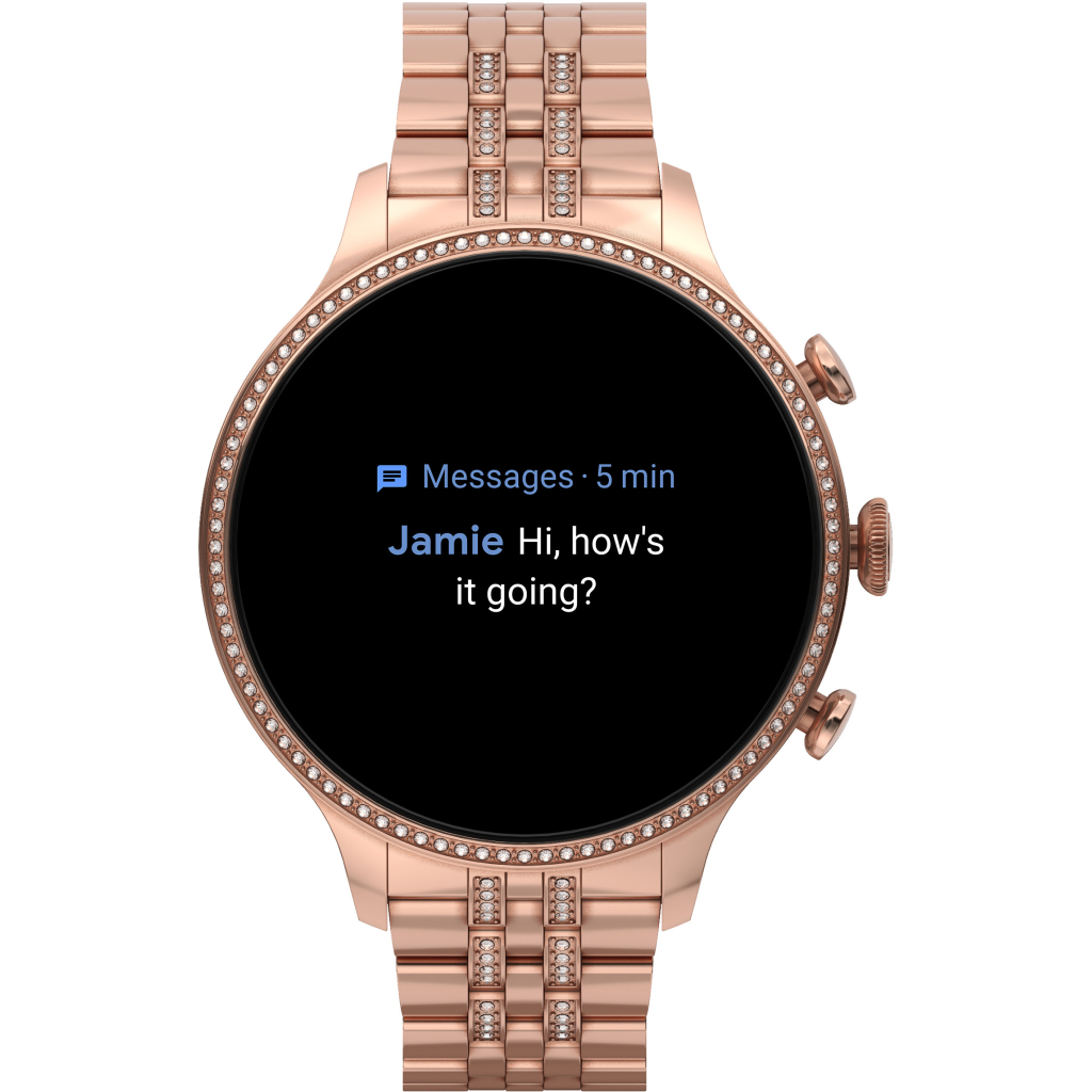 Смарт-годинник Fossil Gen 6 Rose Gold-Tone Stainless Steel (FTW6077) - зображення 4
