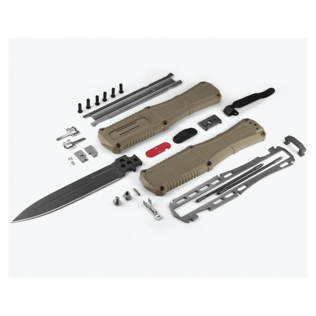 Ніж Benchmade Claymore OTF Auto Serrated Green (3370SGY-1) - зображення 7