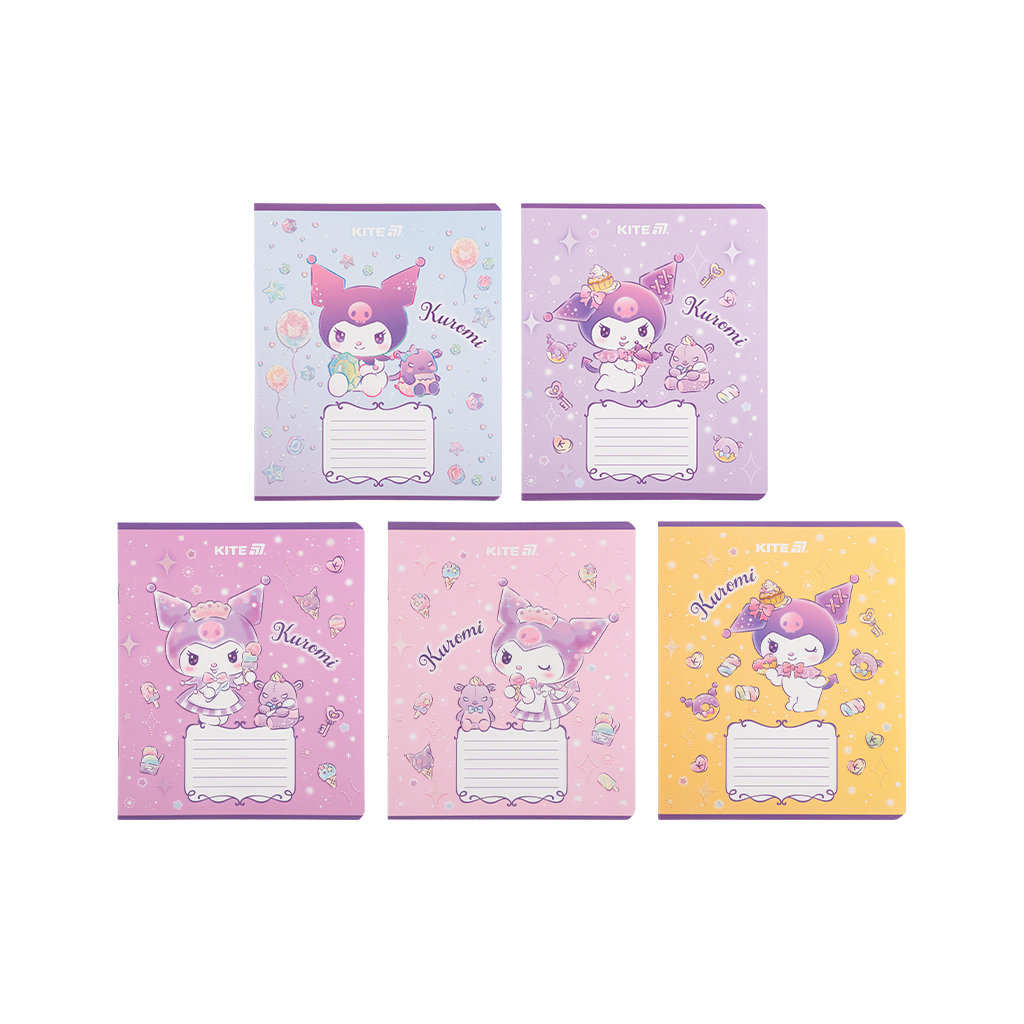 Зошит Kite Kuromi, 12 аркушів, клітинка (HK25-232-3) - зображення 1