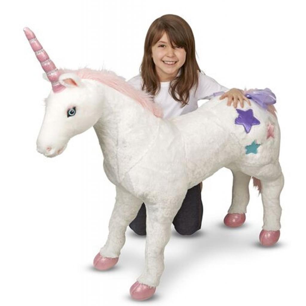 М'яка іграшка Melissa&Doug Великий плюшевий єдиноріг Джамбо (MD18801) - зображення 3