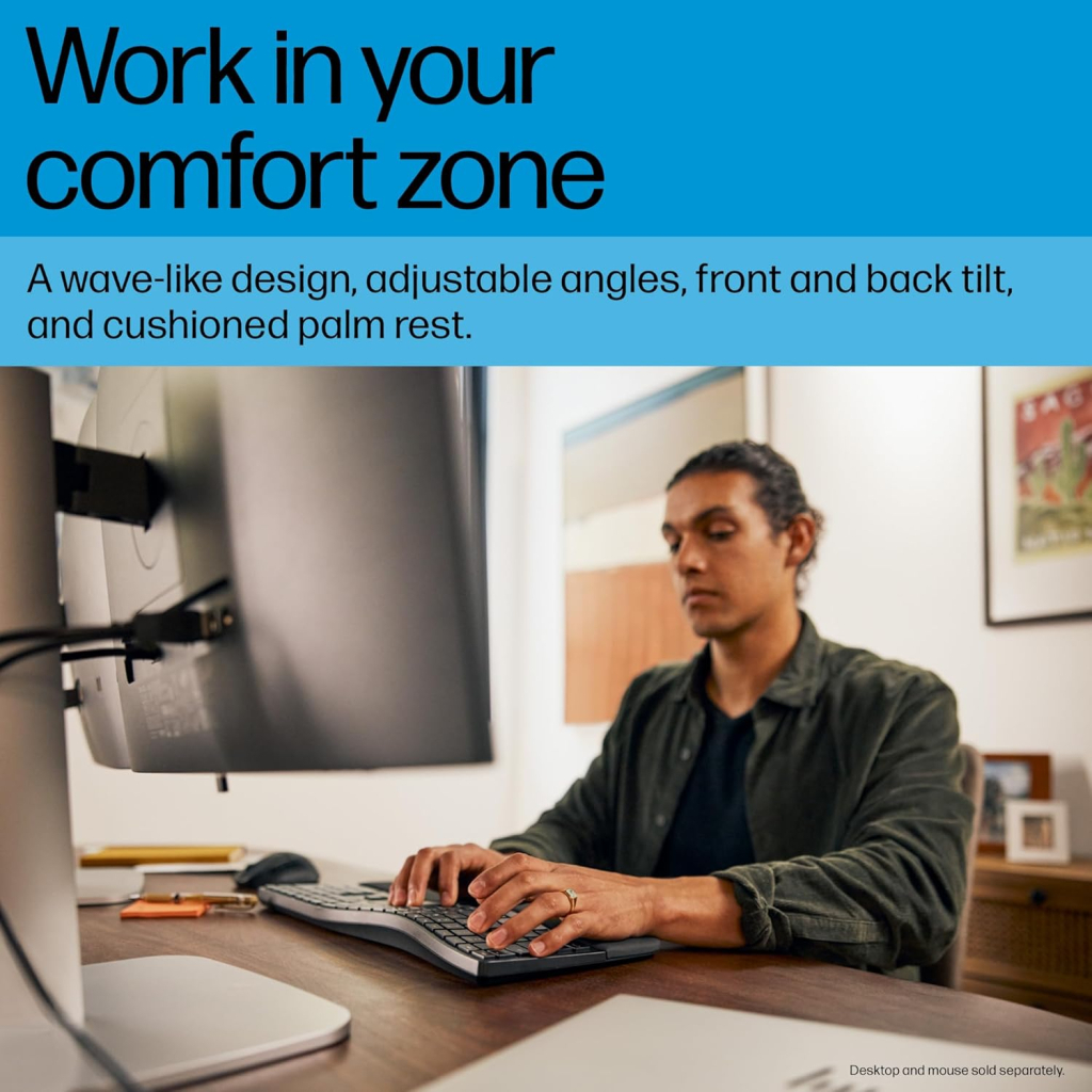 Клавіатура HP 680 Comfort Dual-Mode UA Black (8T6L8AA) - зображення 3