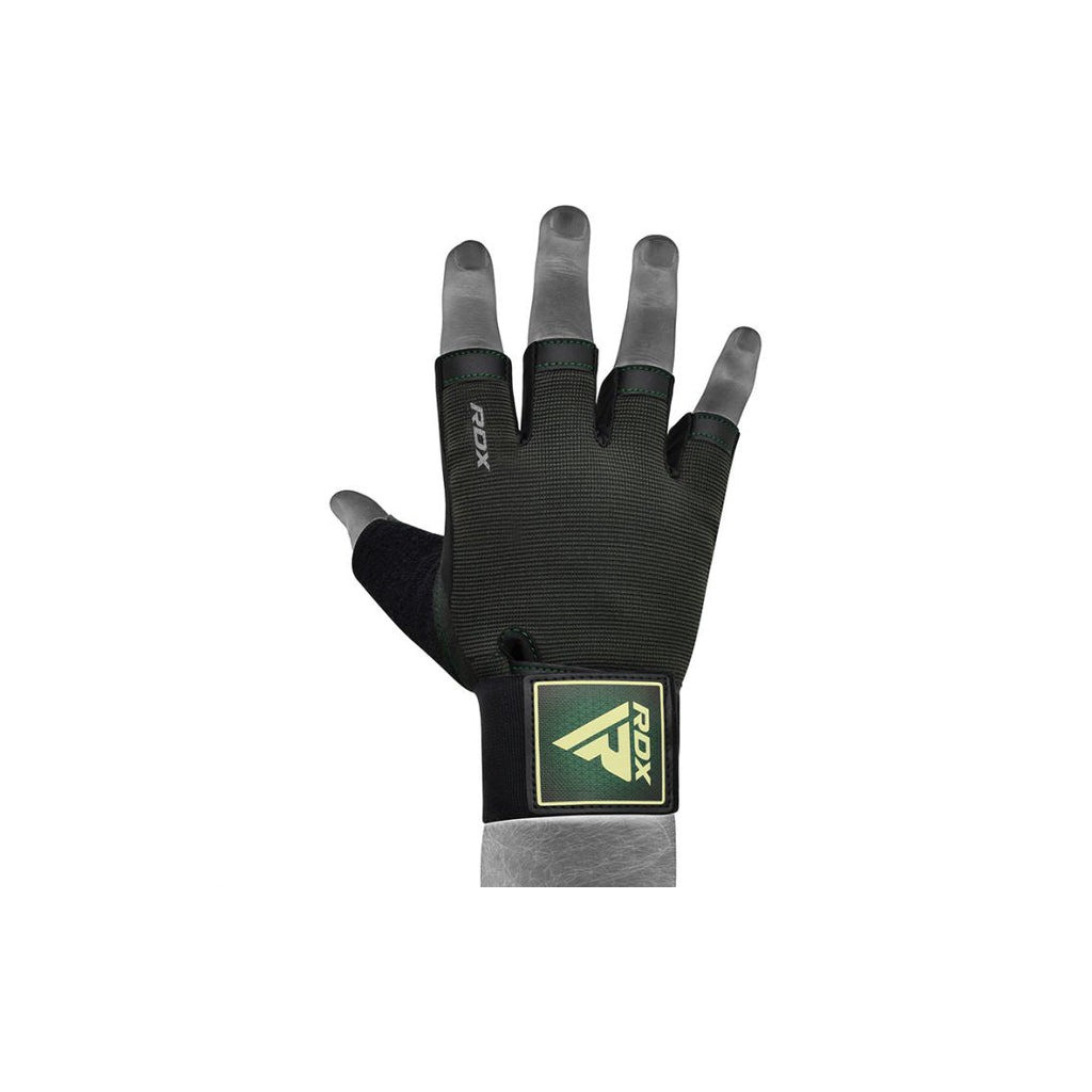 Рукавички для фітнесу RDX T2 Half Army Green Plus XL (WGA-T2HA-XL+) - зображення 5