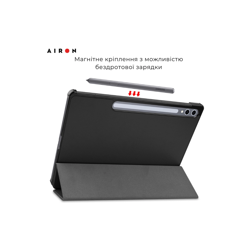 Чохол до планшета AirOn Premium Samsung Galaxy tab S10 Plus 12.4 2024 + film Black (4822356758483) - зображення 5
