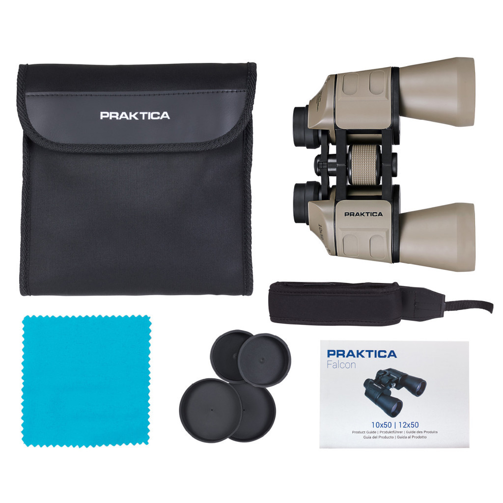 Бінокль Praktica Falcon FMC 10x50 Sand (928543) - зображення 4