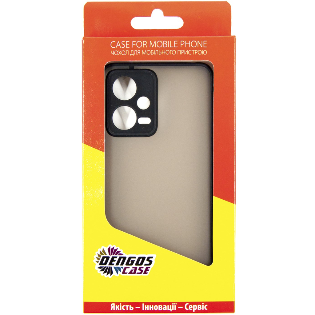 Чохол до мобільного телефона Dengos Matte Xiaomi Redmi Note 12 5g (black) (DG-TPU-MATT-129) - зображення 5