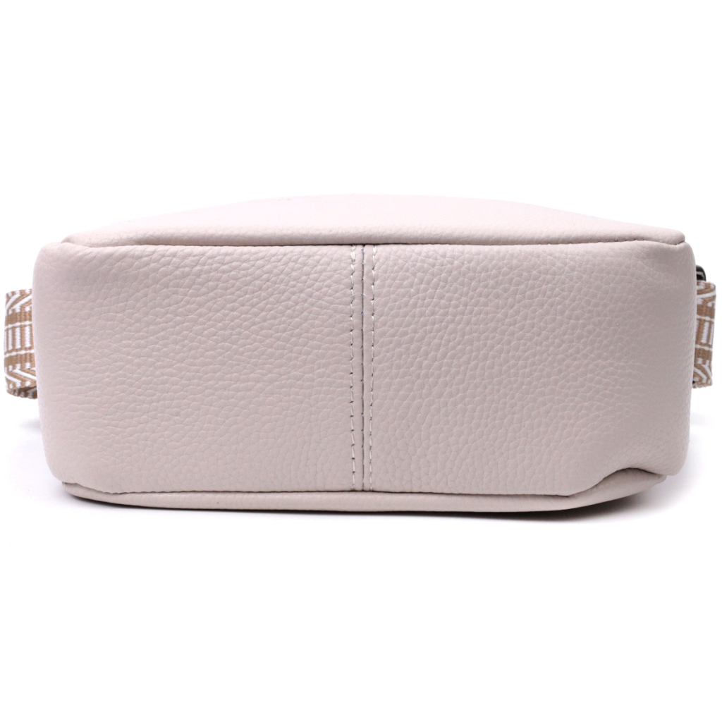 Сумка Vintage Жіноча на одне відділення з натуральної шкіри Біла (22602) - зображення 6