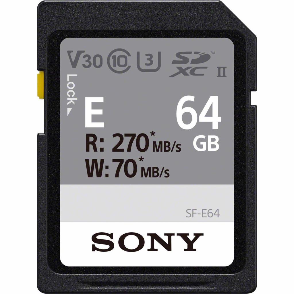 Карта пам'яті Sony 64GB SDXC class 10 UHS-II U3 V30 Entry (SFE64.AE) - зображення 1