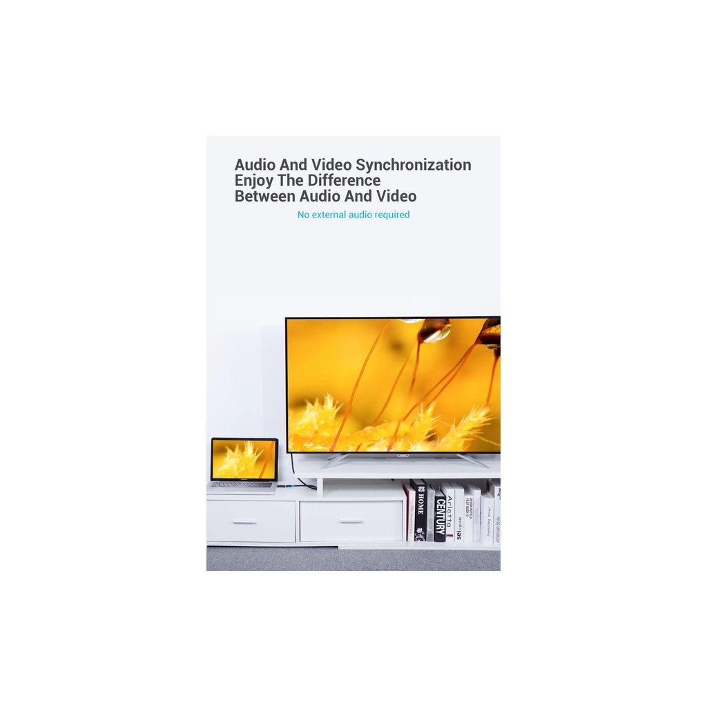 Перехідник DP Male to HDMI Female black Vention (HBKB0) - зображення 8