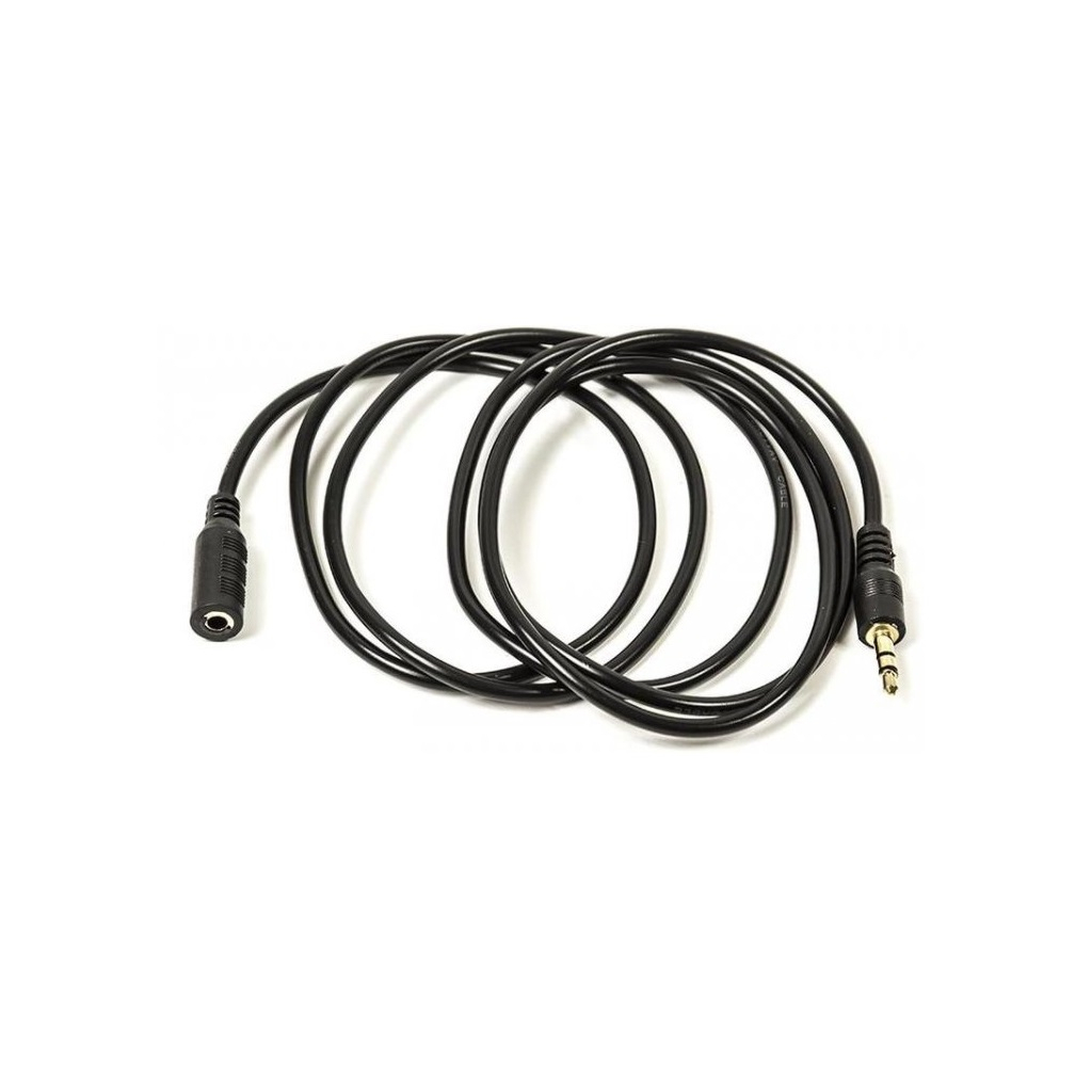 Кабель мультимедійний 3.5mm M to 3.5mm F 1.5 m PowerPlant (CA910823) - зображення 1