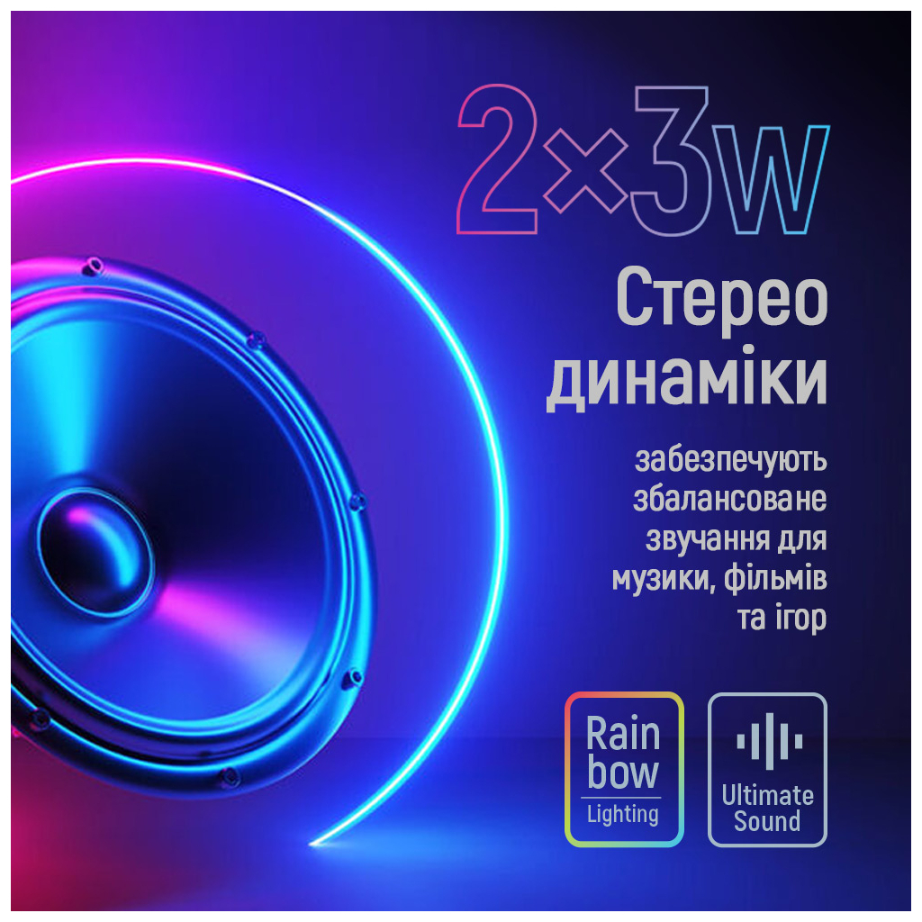 Акустична система ColorWay CW-SPU01BK Black (CW-SPU01BK) - зображення 6