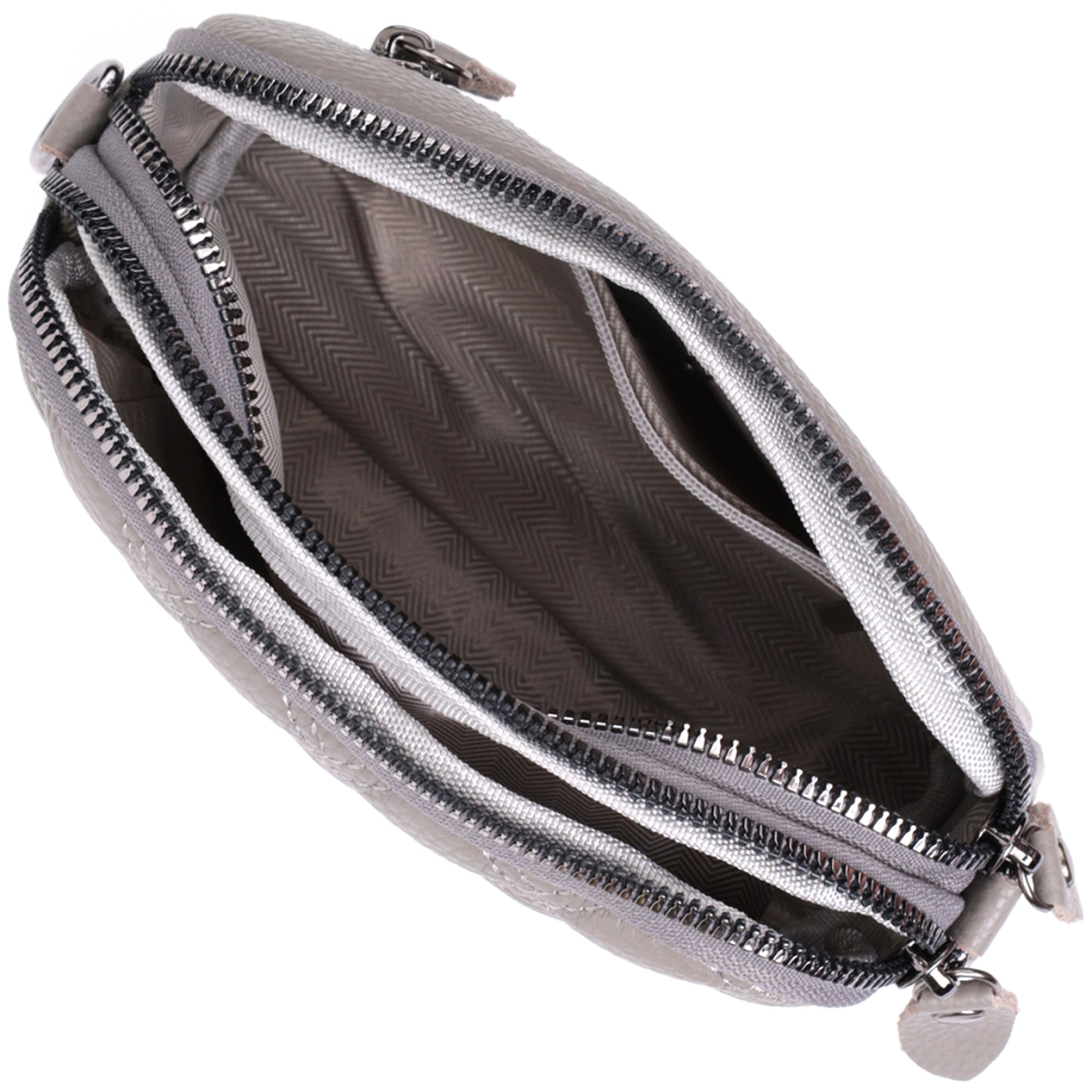 Сумка Vintage З натуральної шкіри Сіра (22810) - зображення 7