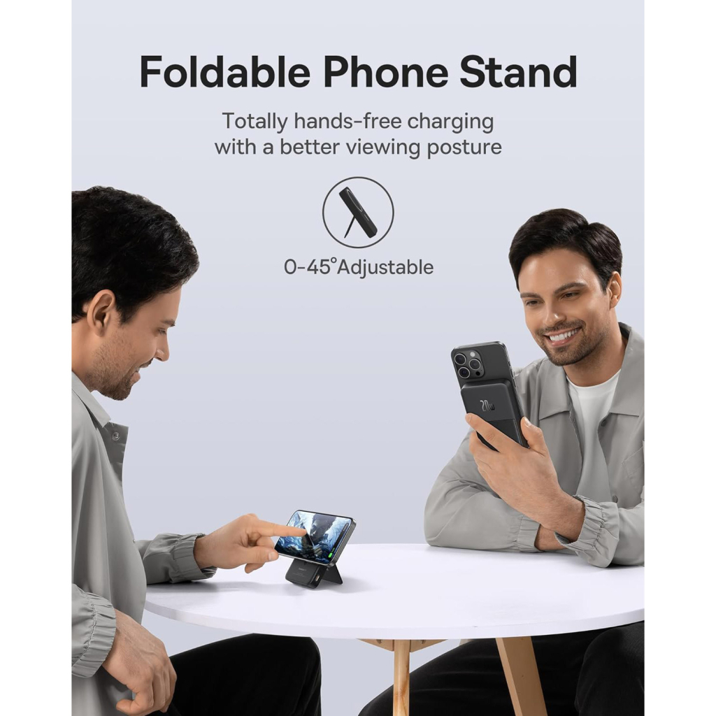 Батарея універсальна Baseus MagPro 5000mAh 20W, Black (PPCXZ05) (P10064100122-00) - зображення 3