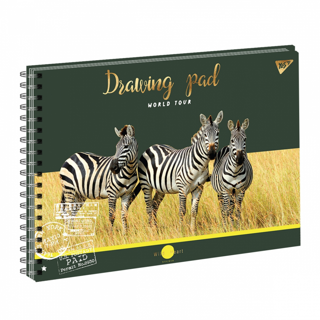 Альбом для малювання Yes А4 WILD ANIMALS на спіралі, 30 аркушів (130454) - зображення 5