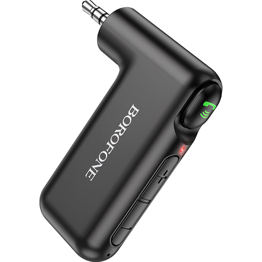 FM модулятор BOROFONE BC35 Wideway car AUX BT receiver Black (BC35B) - зображення 2