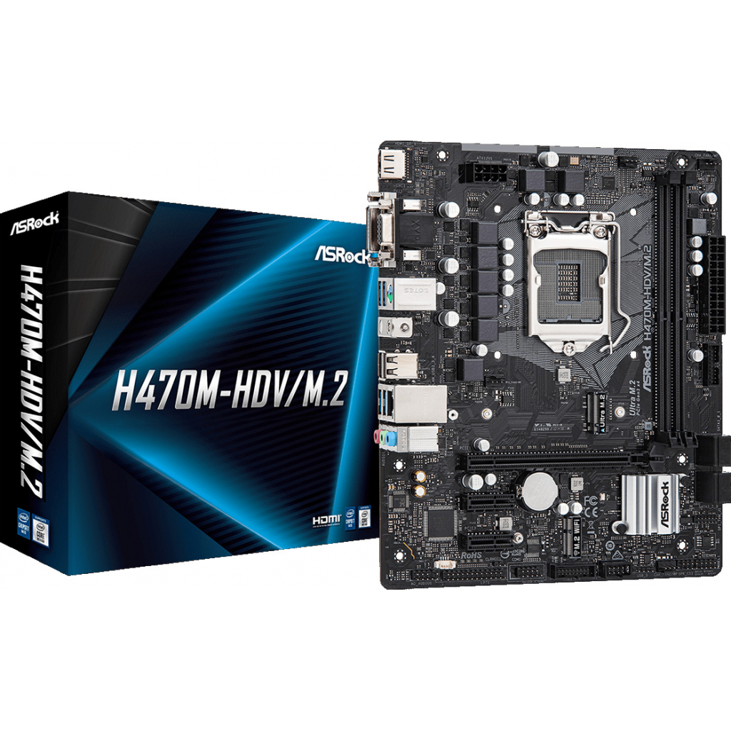 Материнська плата ASRock H470M-HDV/M.2 - зображення 1