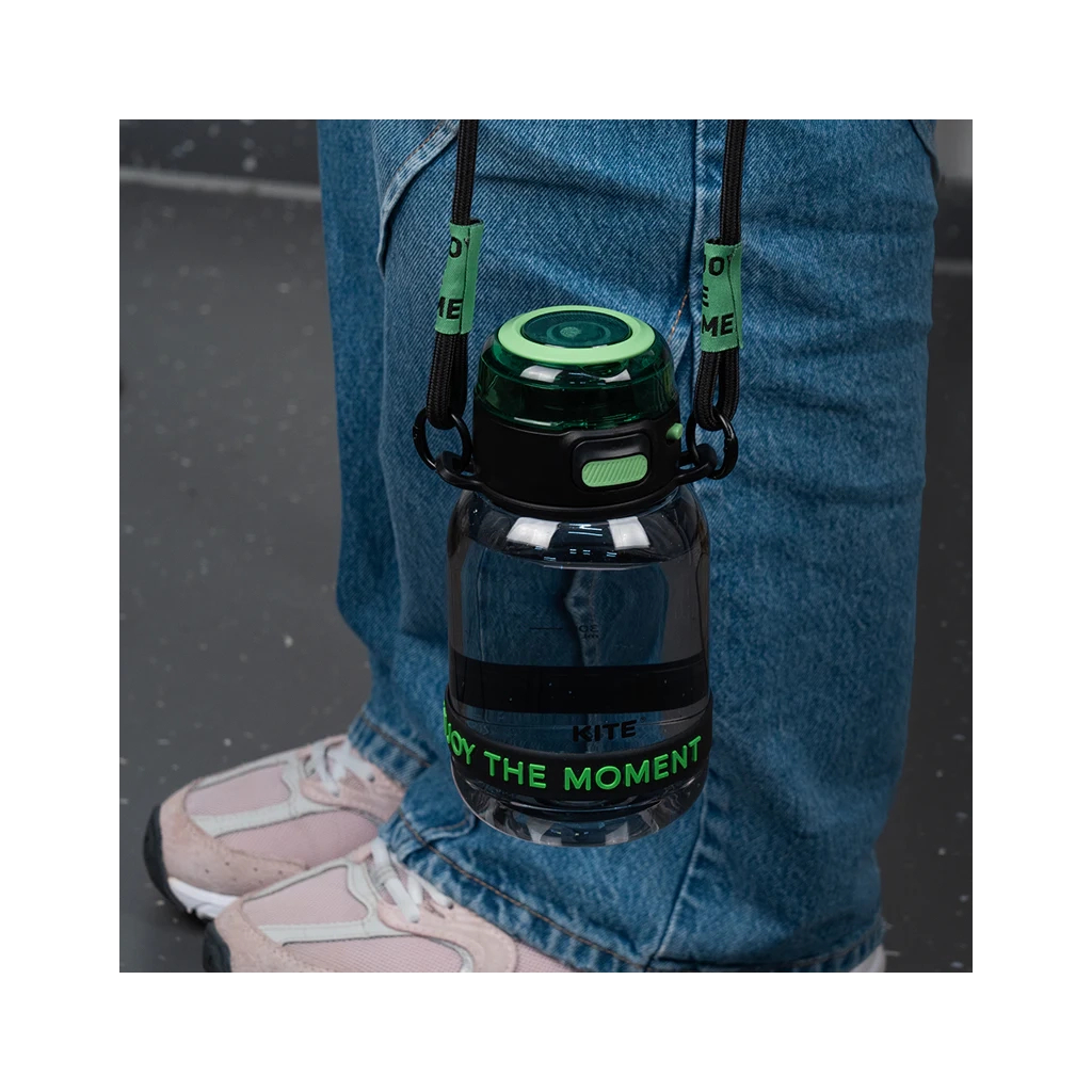 Поїльник-непроливайка Kite 700 мл, чорно-зелена (K25-1218-2) - зображення 7