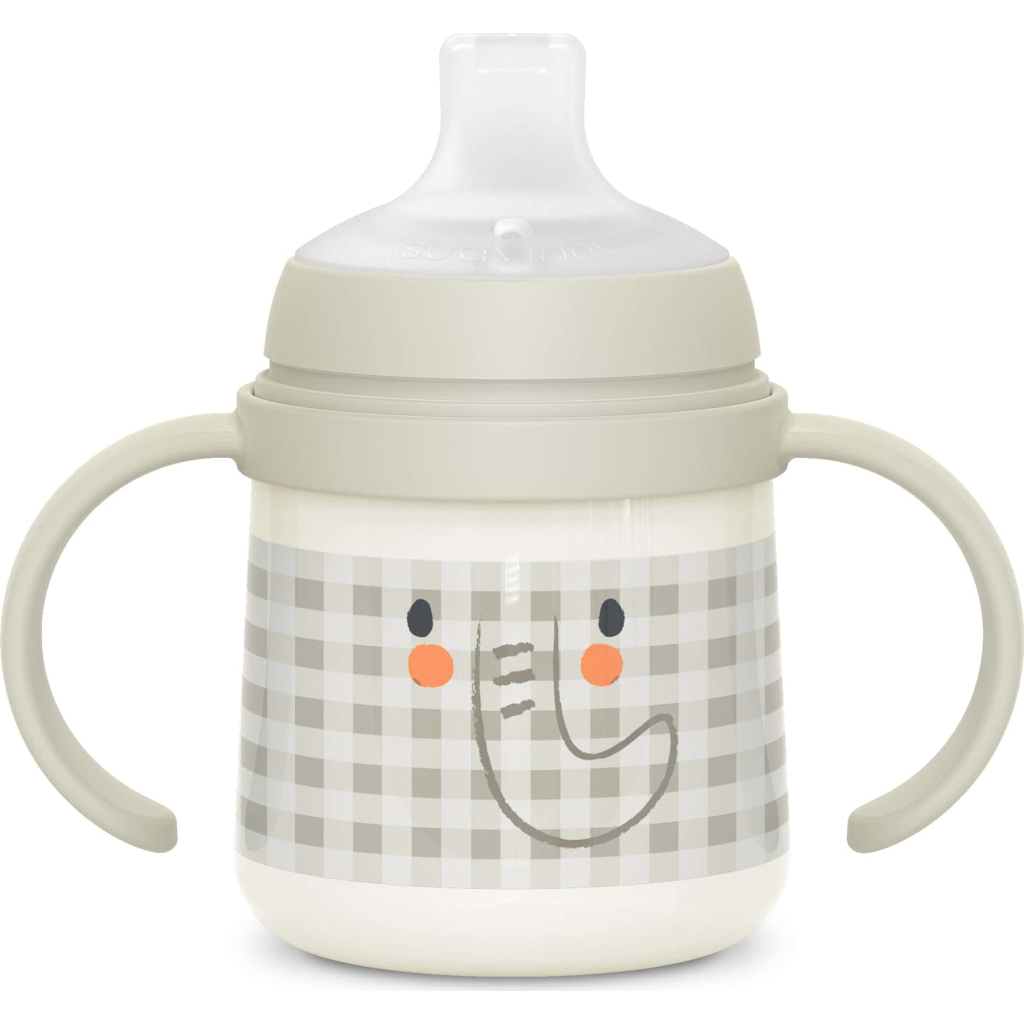 Поїльник-непроливайка Suavinex Night and day з силіконовим носиком, 150 мл, +6 місяців, слоник (308301) - зображення 1