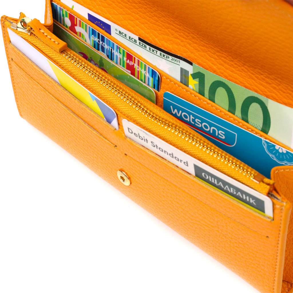 Гаманець Tony Bellucci З натуральної шкіри Жовтий (21978) - зображення 7