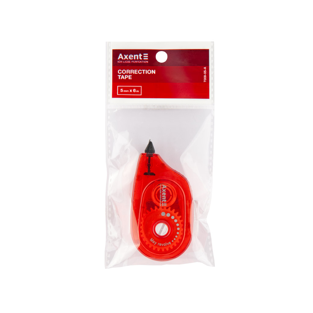 Коректор Axent стрічковий 5мм х 6м бордовий (7009-05-A) - изображение 2