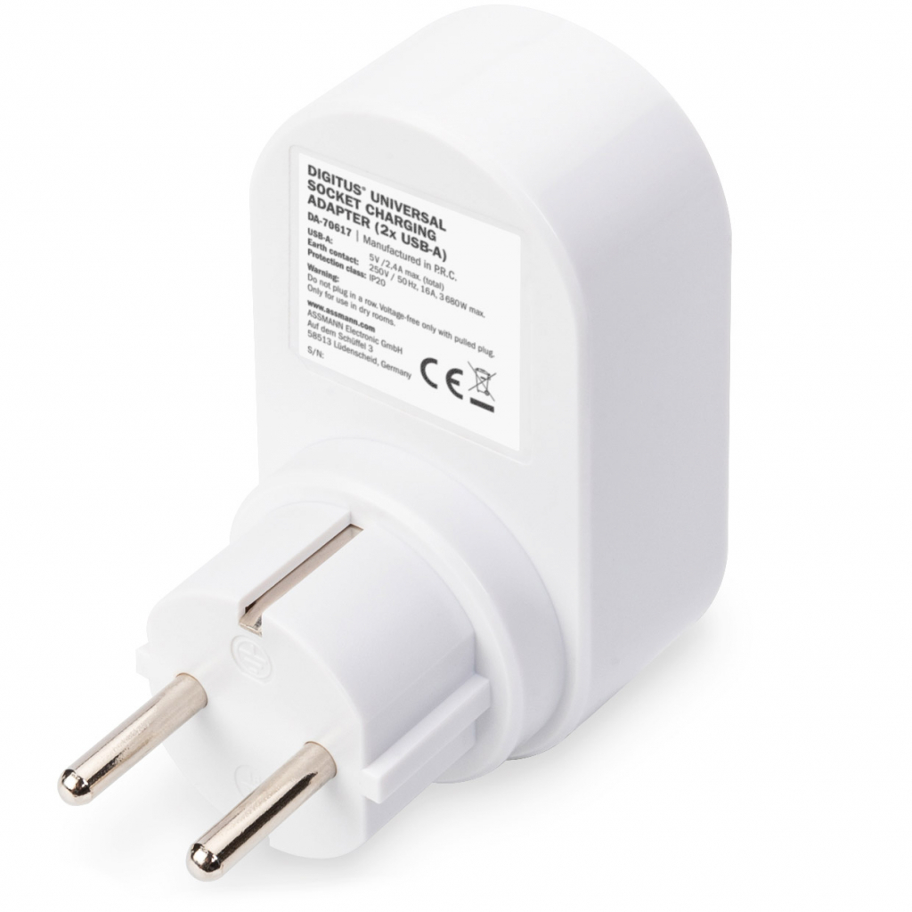 Зарядний пристрій Digitus Universal USB + Power Socket (DA-70617) - зображення 5