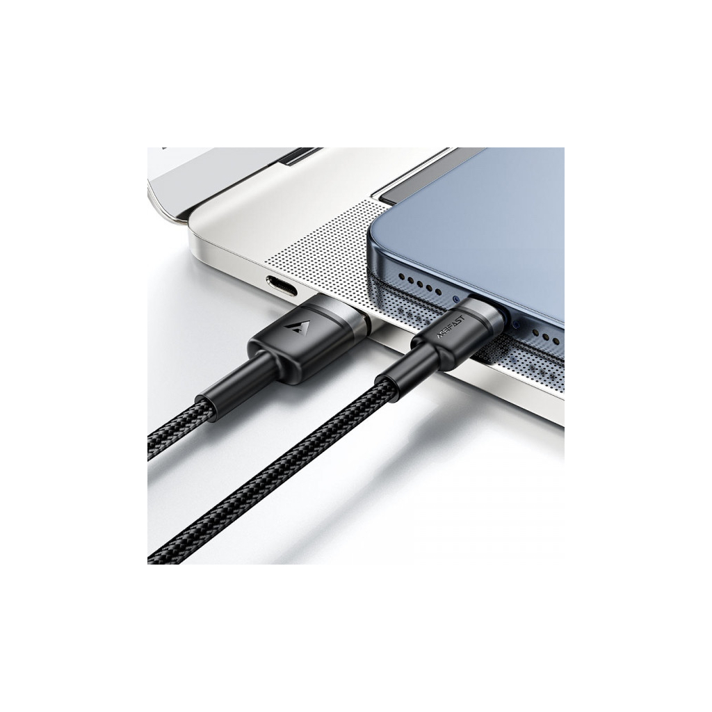 Дата кабель USB 2.0 AM to USB-C 1.2m 60W black Acefast (6974316285144) - зображення 6