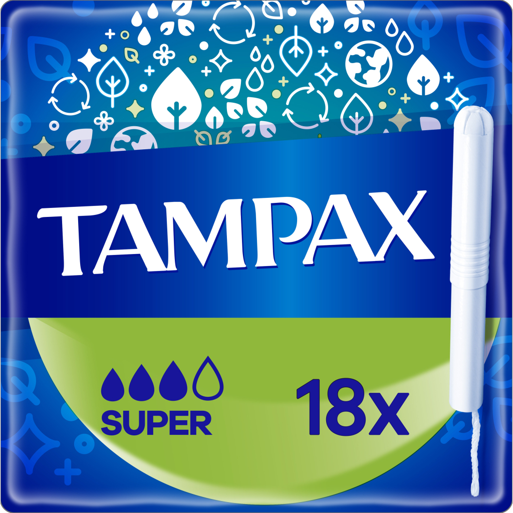 Тампони Tampax Super з аплікатором 18 шт. (8006540716625) - изображение 1