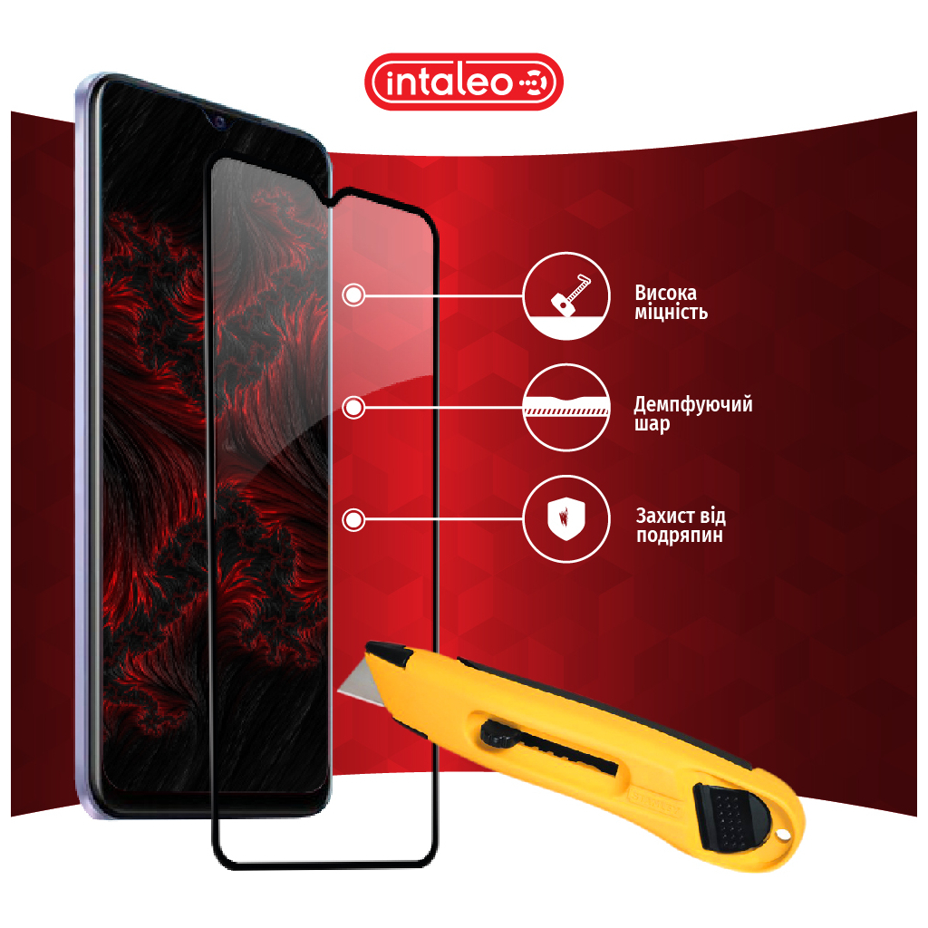 Скло захисне Intaleo Full Glue Vivo Y21 Black (1283126526954) - зображення 5