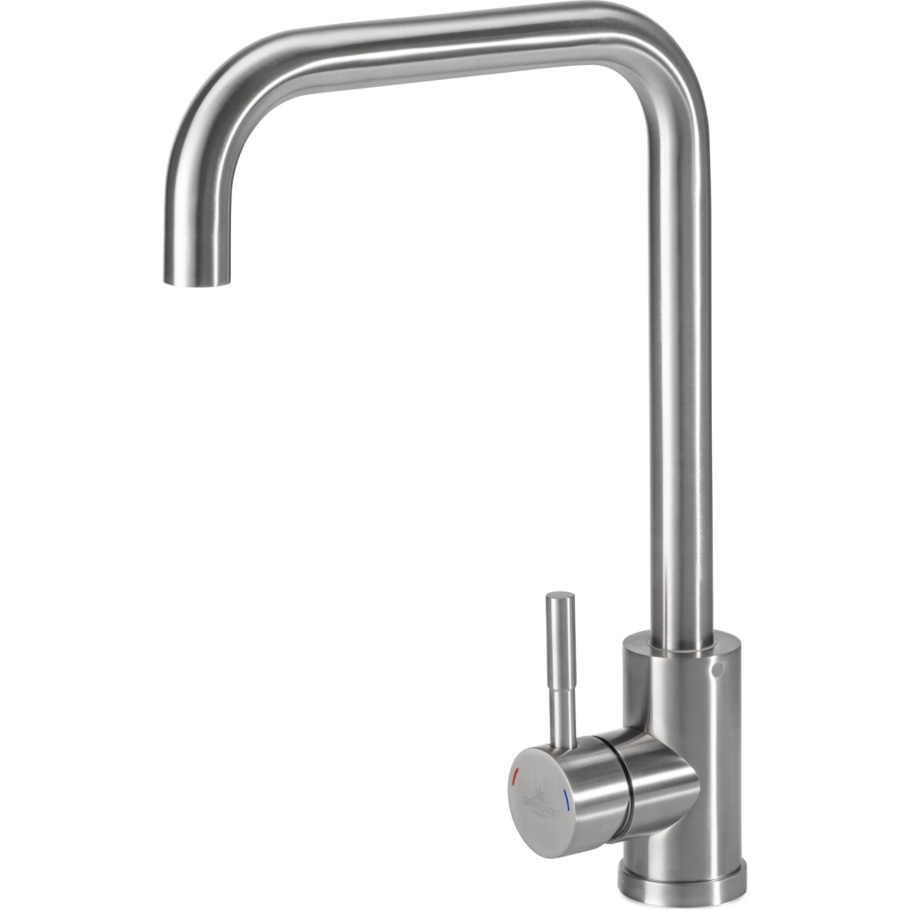 Мийка кухонна GRANADO комплект VALENCIA black shine_чаша праворуч (ksg0701R) - зображення 7