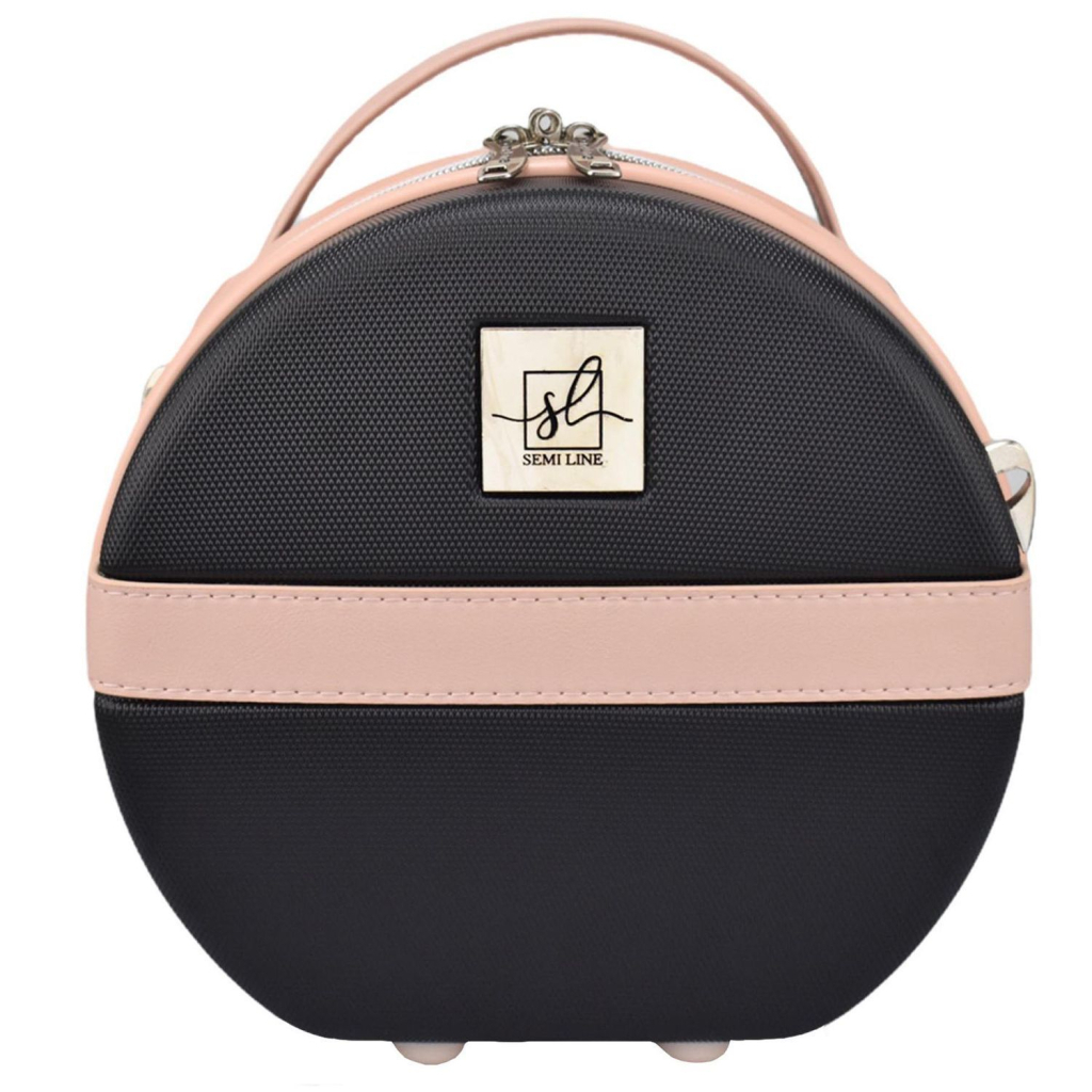Косметичка Semi Line Бьюті-кейс 5L Black/Pink Cream (DAS302669) - зображення 3