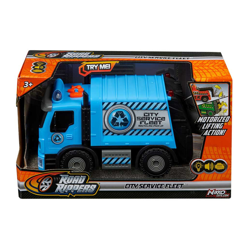 Машина Road Rippers City service fleet Сміттєвоз синя моторизована (20192) - зображення 4