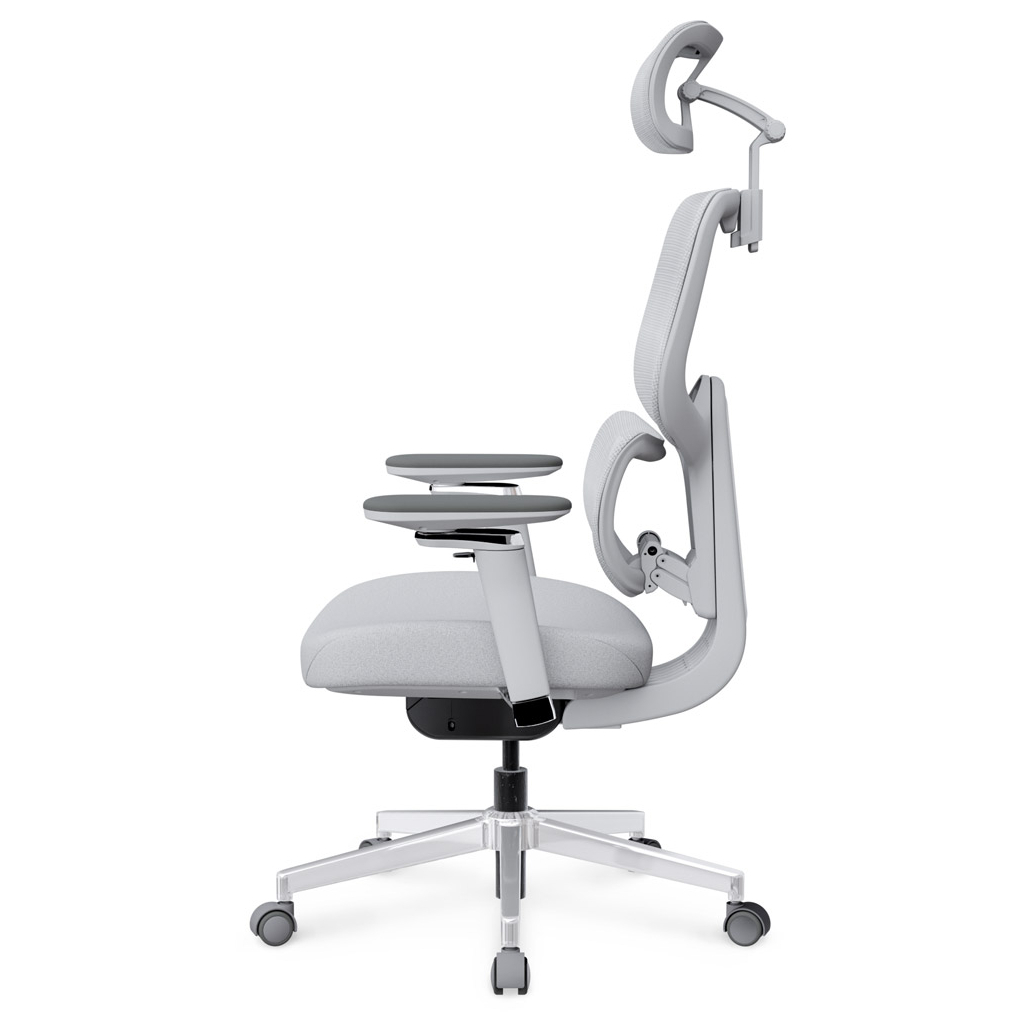 Офісне крісло Mealux D2 Air Fabric Grey (HF-D2 F/G) - зображення 4