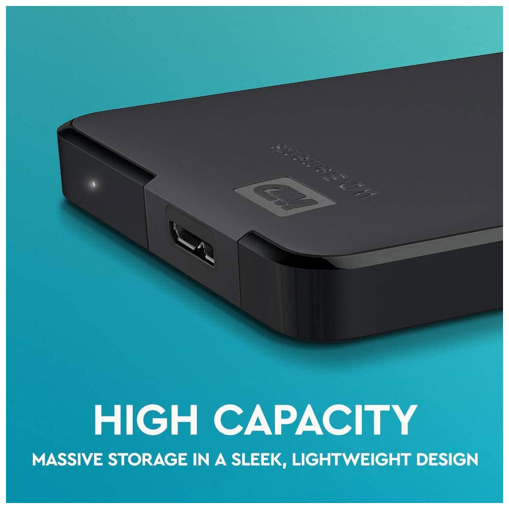 Зовнішній жорсткий диск 2.5" 5TB Elements Portable WD (# WDBU6Y0050BBK-WESN #) - зображення 6