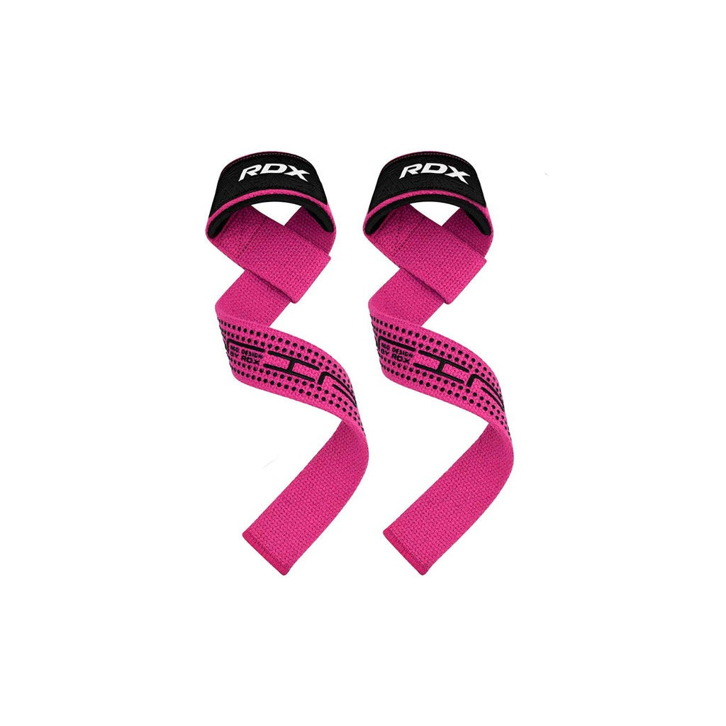 Кистьові лямки RDX S4 Gym Cotton Gel Straps Pink Plus (WAC-S4P+) - зображення 3