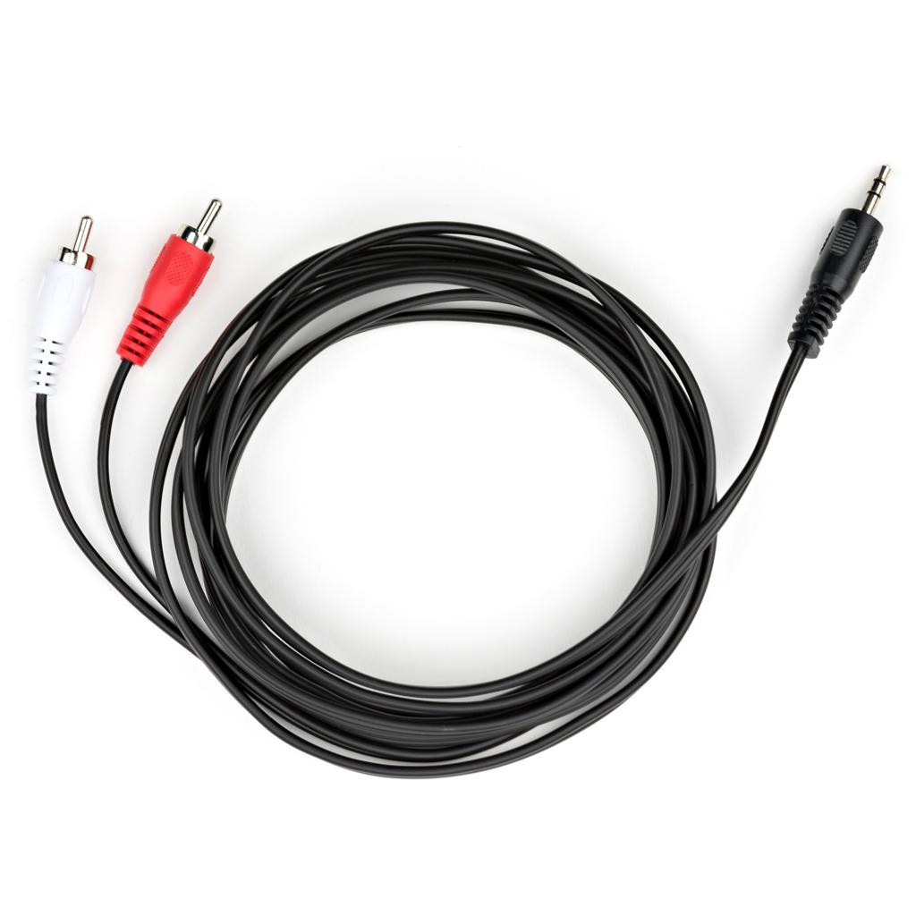 Кабель мультимедійний 3.5mm M to 2xRCA M 3.0m Vinga (VCPDCJ35MRCA23BK) - зображення 1