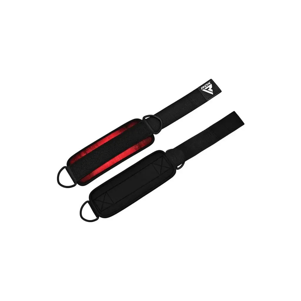 Манжета для тяги RDX A4 Gym Ankle Pro Red Pair (WAN-A4R-P) - зображення 4