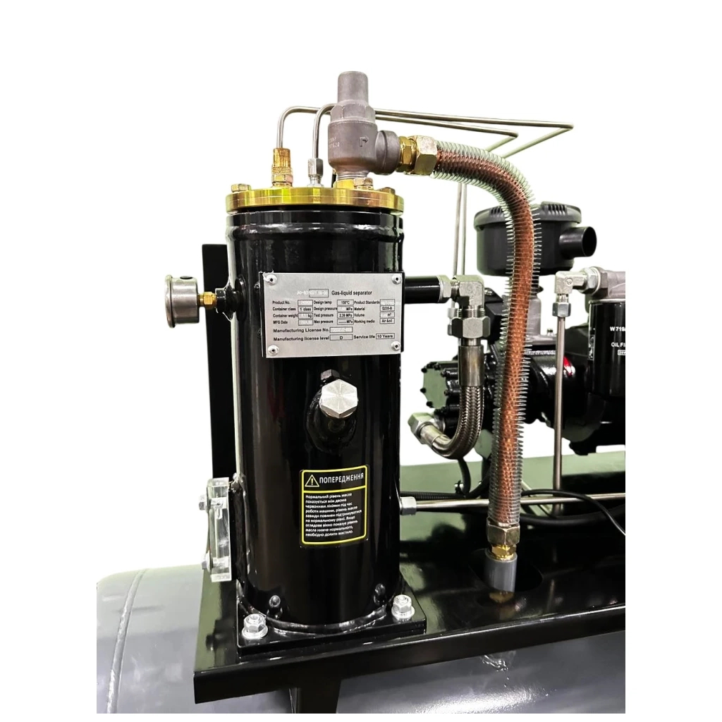 Компресор GTM 150л, 420л/хв, 4кВт, 8бар, 380V (DLG4V 380) - изображение 4