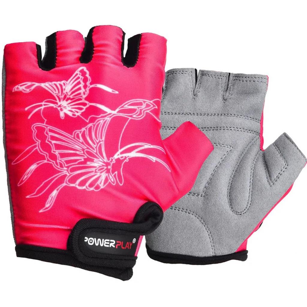 Велорукавиці PowerPlay Children 5477 Pink 2XS (5477_2XS_Pink) - зображення 1